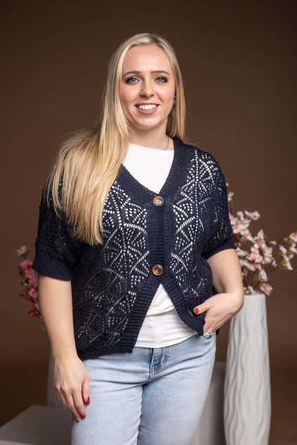 damsky svetr lesie tmave modra