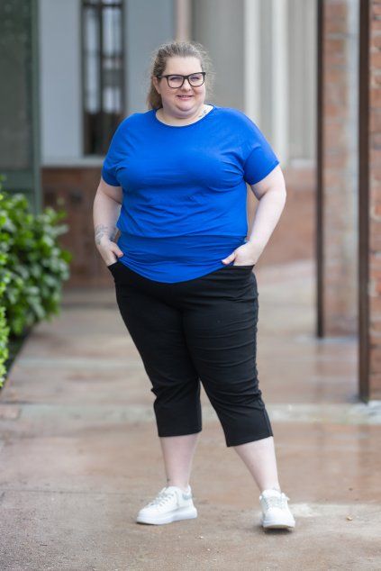 damske trictvrtecni leginy cerna