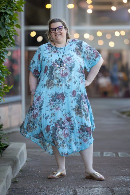 damske plus size saty lada mintova
