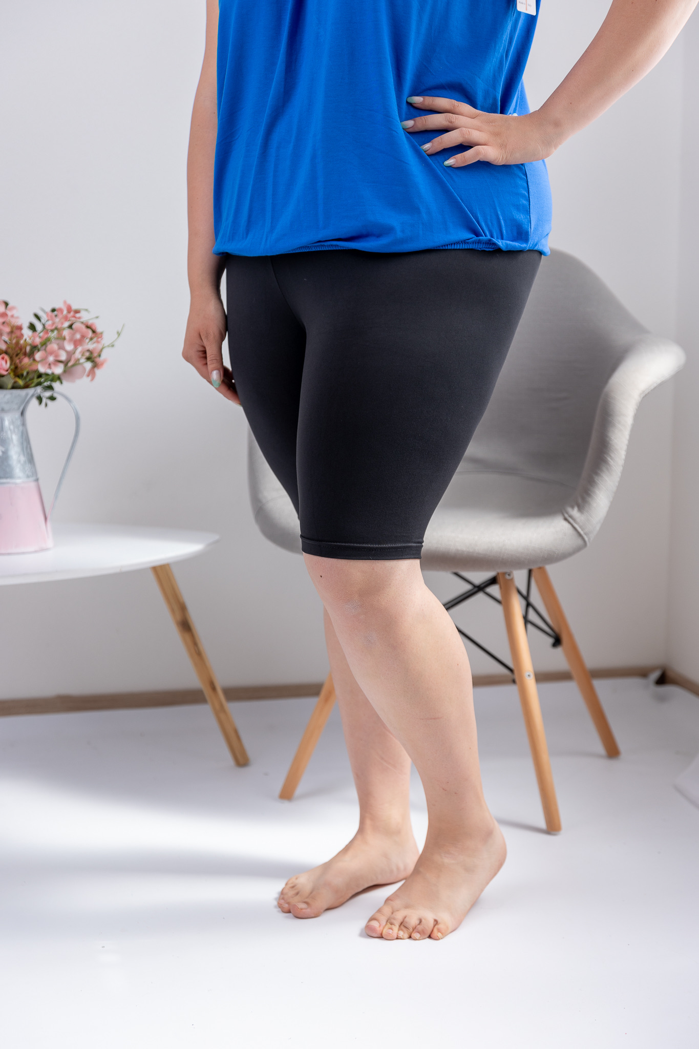Levně S&L Basic legíny nad kolena MAXI [MW-1] Barva: Černá