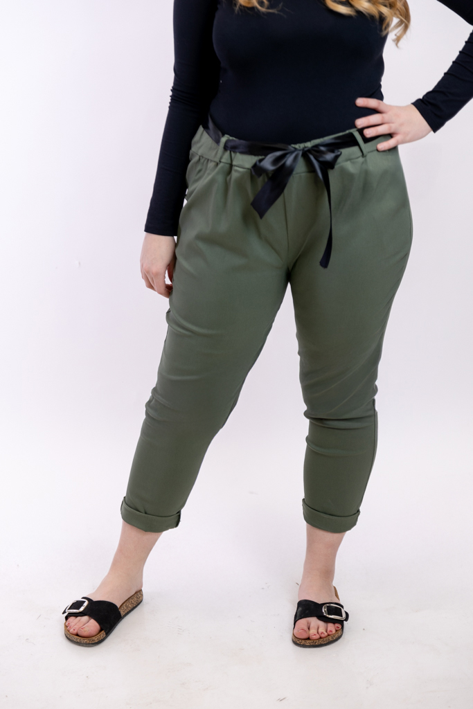 Levně Italy fashion Kalhoty BUGGY Barva: Khaki