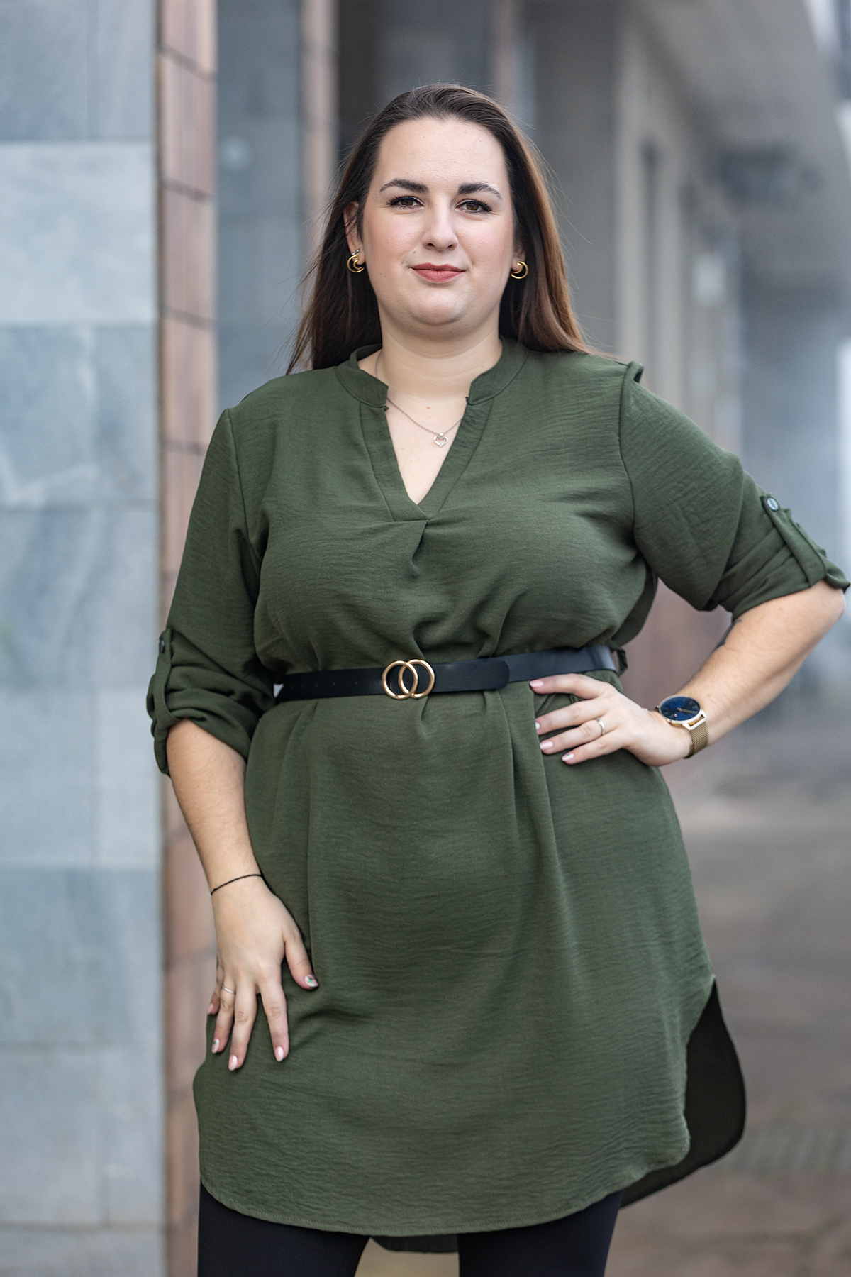 Italy fashion Košile Lejla Barva: Khaki