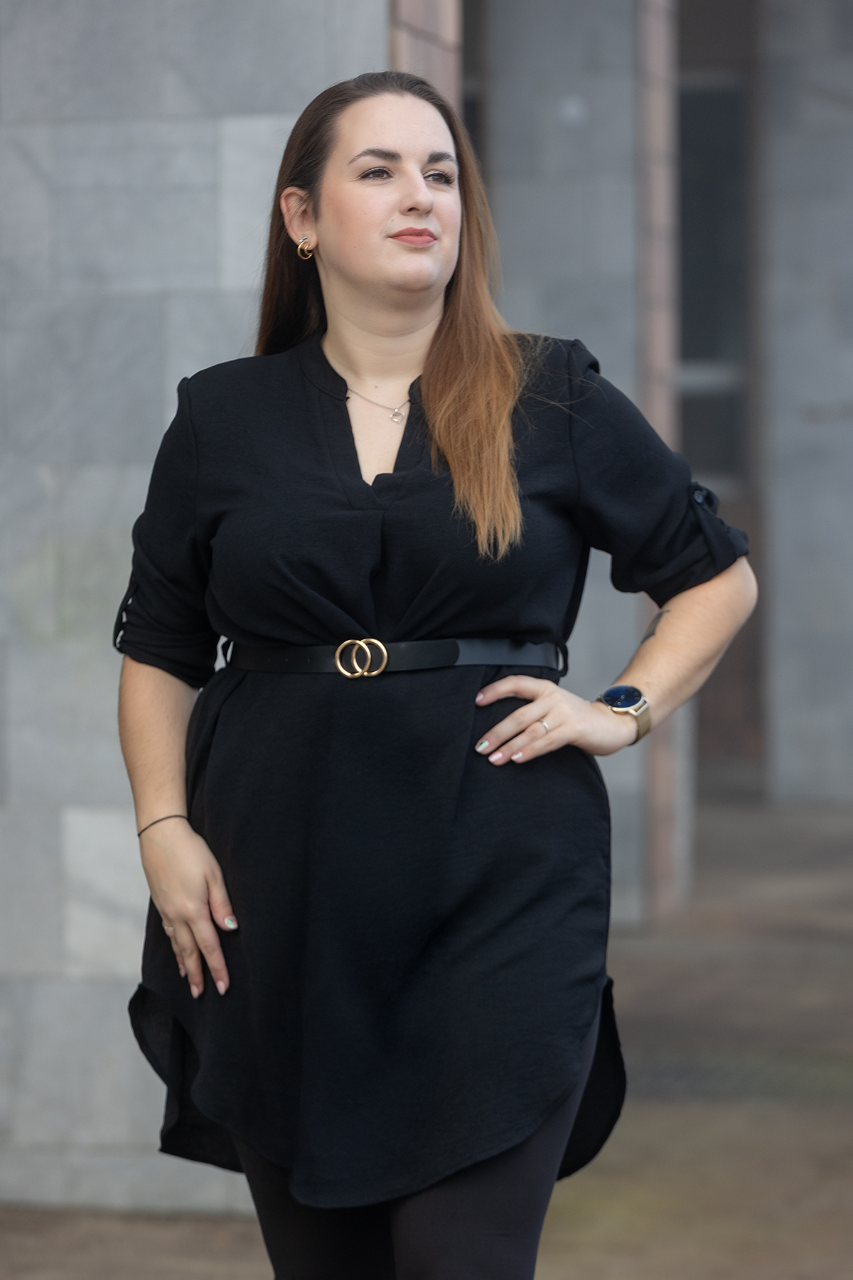Levně Italy fashion Košile Lejla Barva: Černá