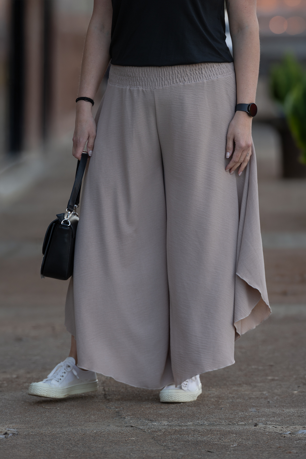 Italy fashion Kalhotová sukně CANDY Barva: Latte