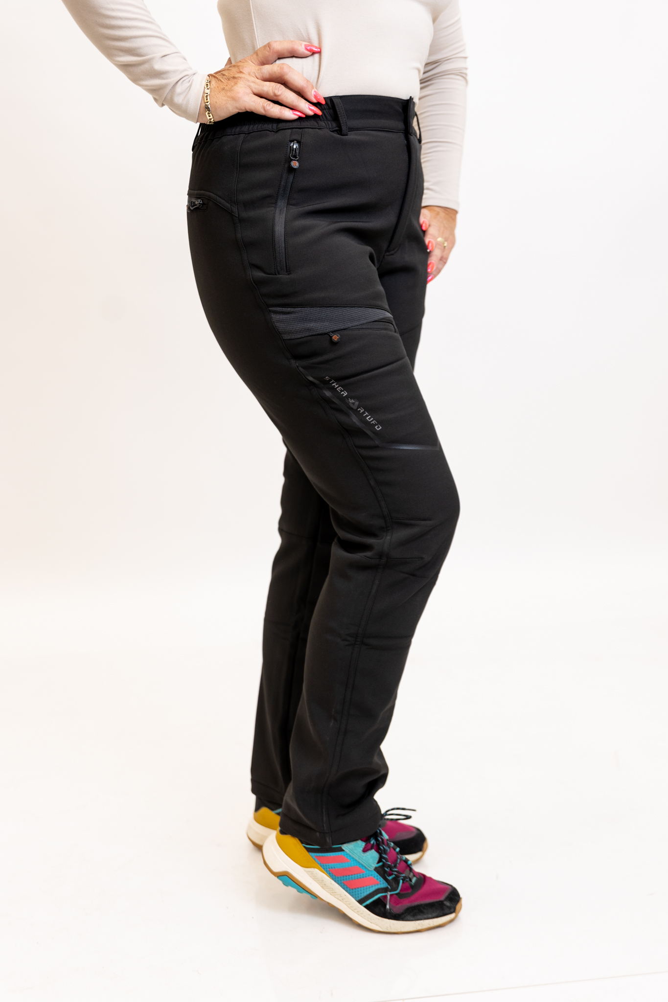 Levně Temster Zateplené softshellové kalhoty DIVINE UNISEX [23180] Barva: Oranžový zip