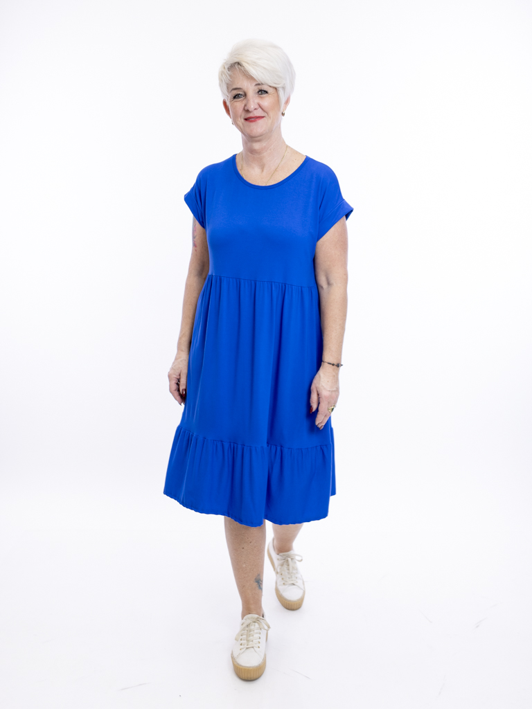 Levně Italy fashion Šaty PENELOPE Barva: královsky modrá