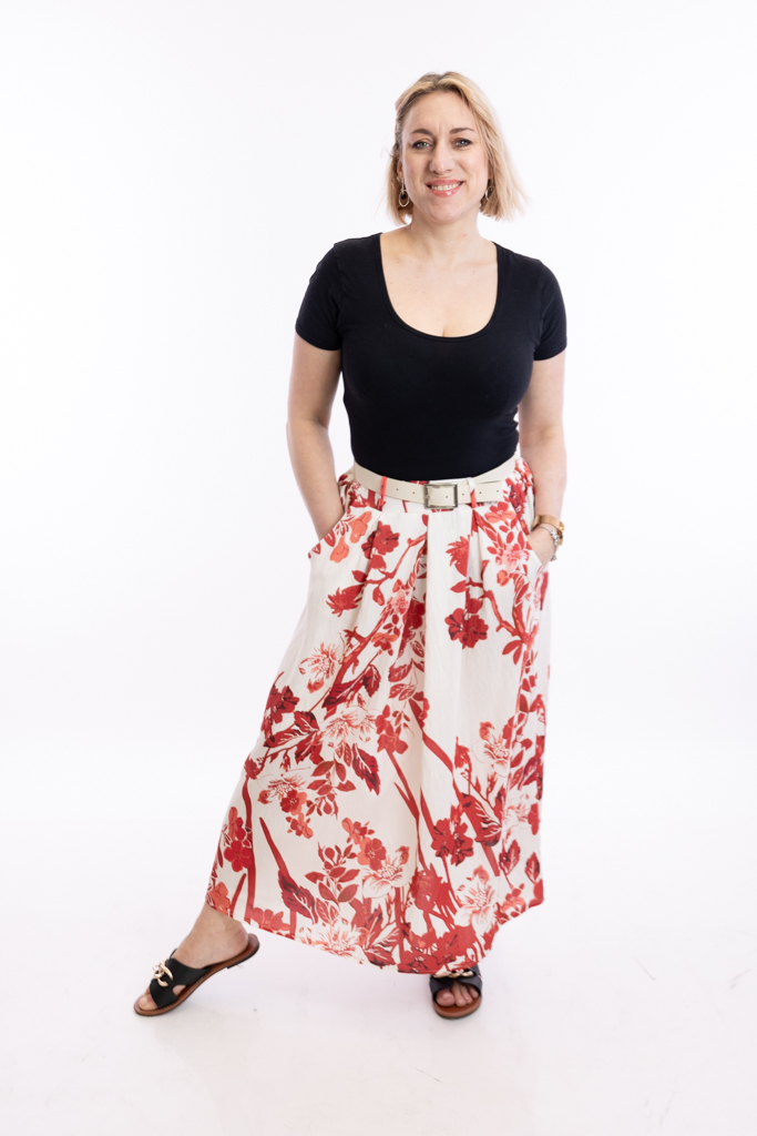 Levně Italy fashion Dlouhá sukně ISABELA Barva: Růžová