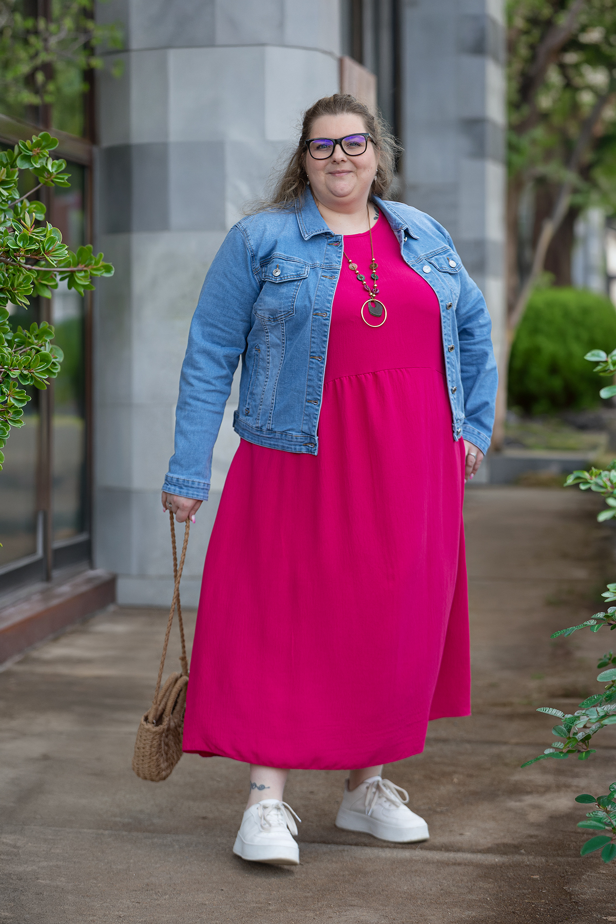 Italy fashion Maxi šaty VIANA Barva: Tmavě růžová