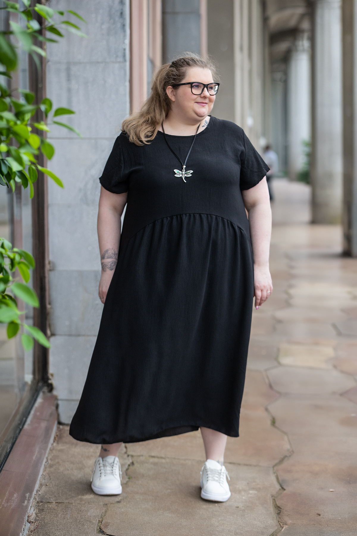 Italy fashion Maxi šaty VIANA Barva: Černá