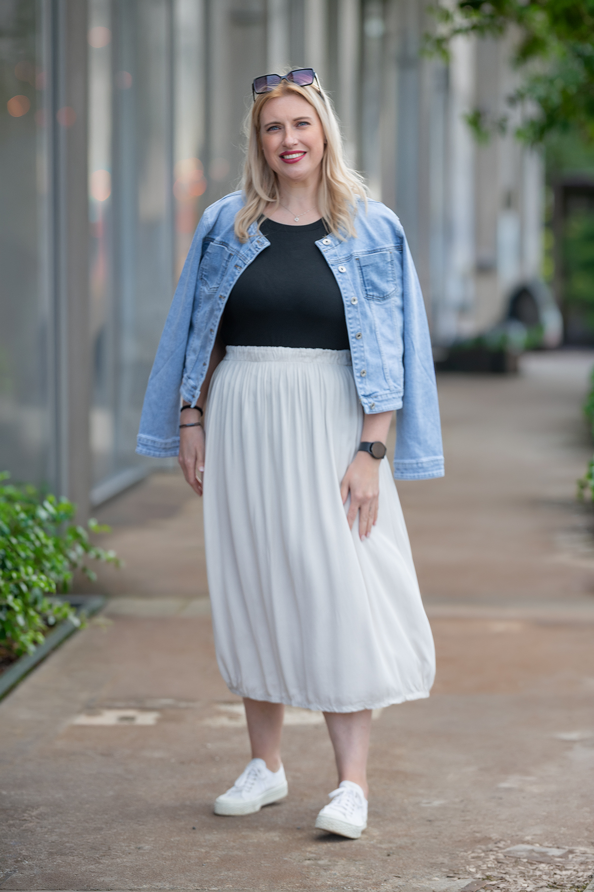 Levně Italy fashion Midi sukně WINDY Barva: Kokos