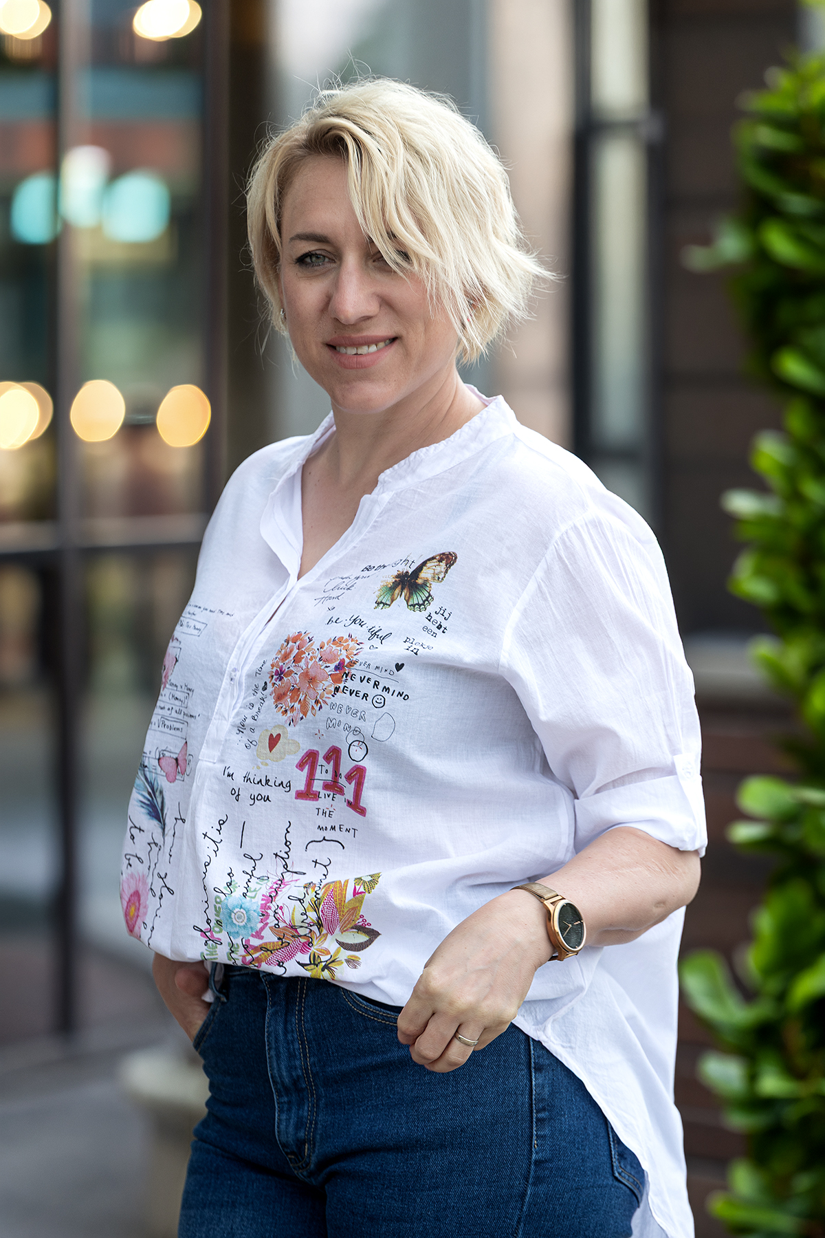 Italy fashion Bavlněná košile CREATIVE Barva: Motýlci