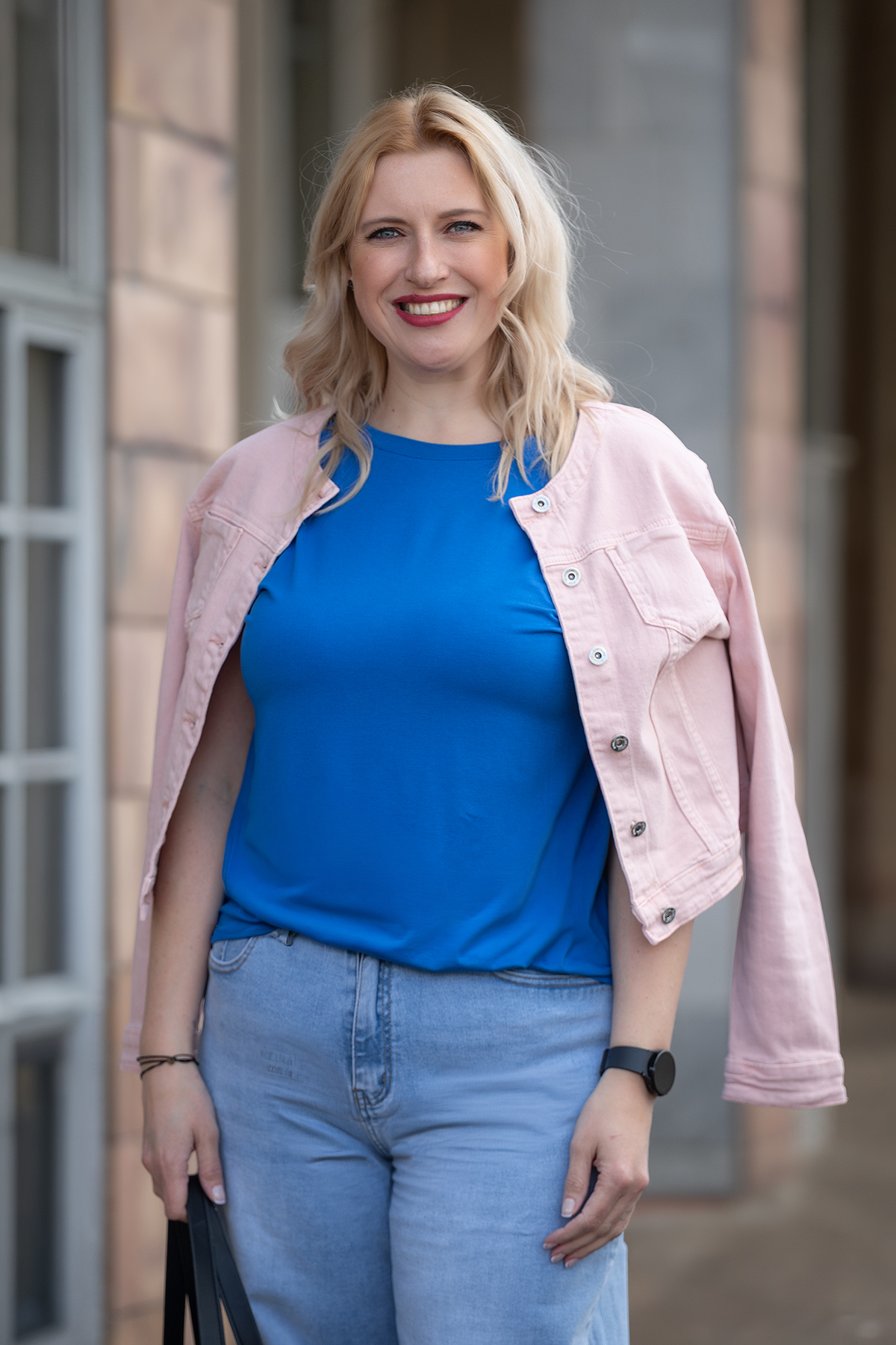Levně Italy fashion Tričko do gumy DORY Barva: královsky modrá