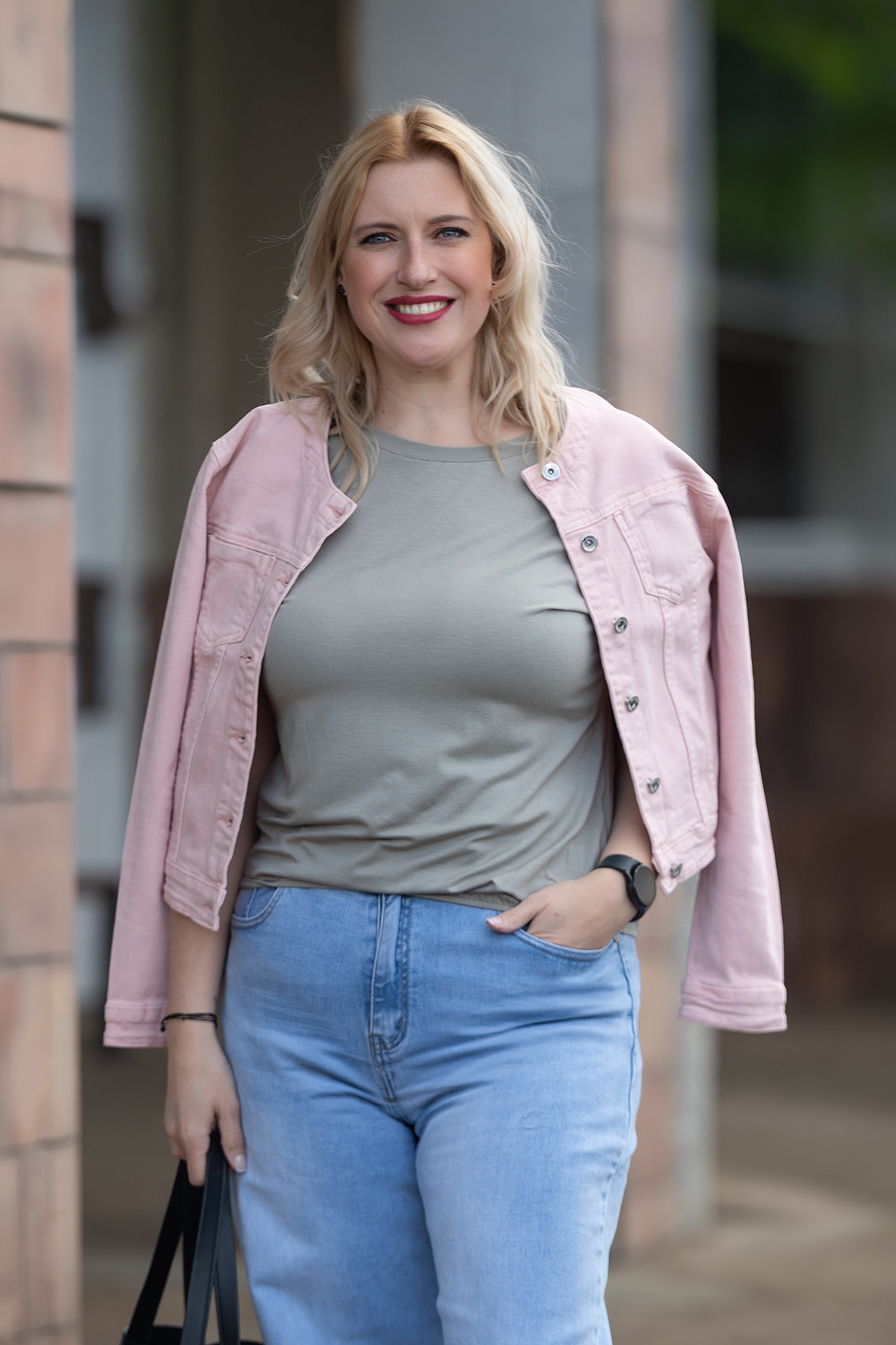Levně Italy fashion Tričko do gumy DORY Barva: Khaki