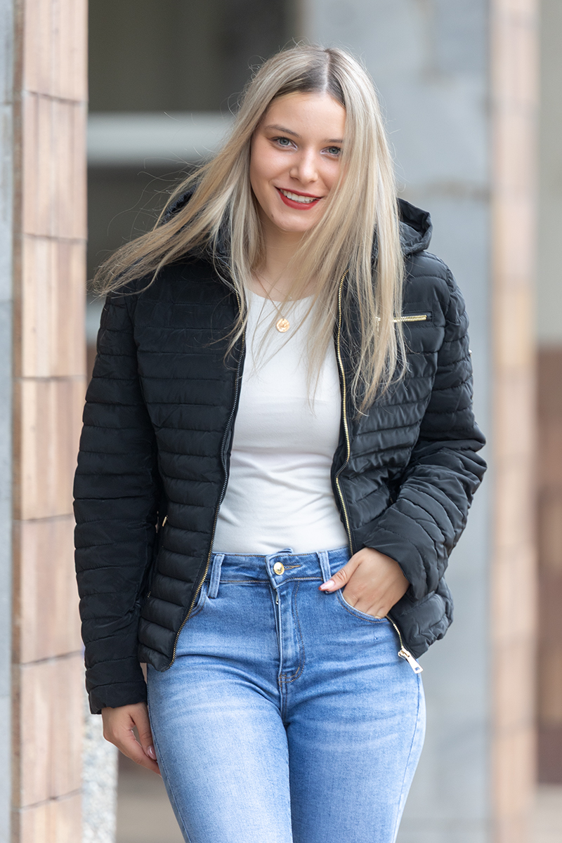 Levně DALEF Dámská bunda PEGGY [22551#] Barva: Černá
