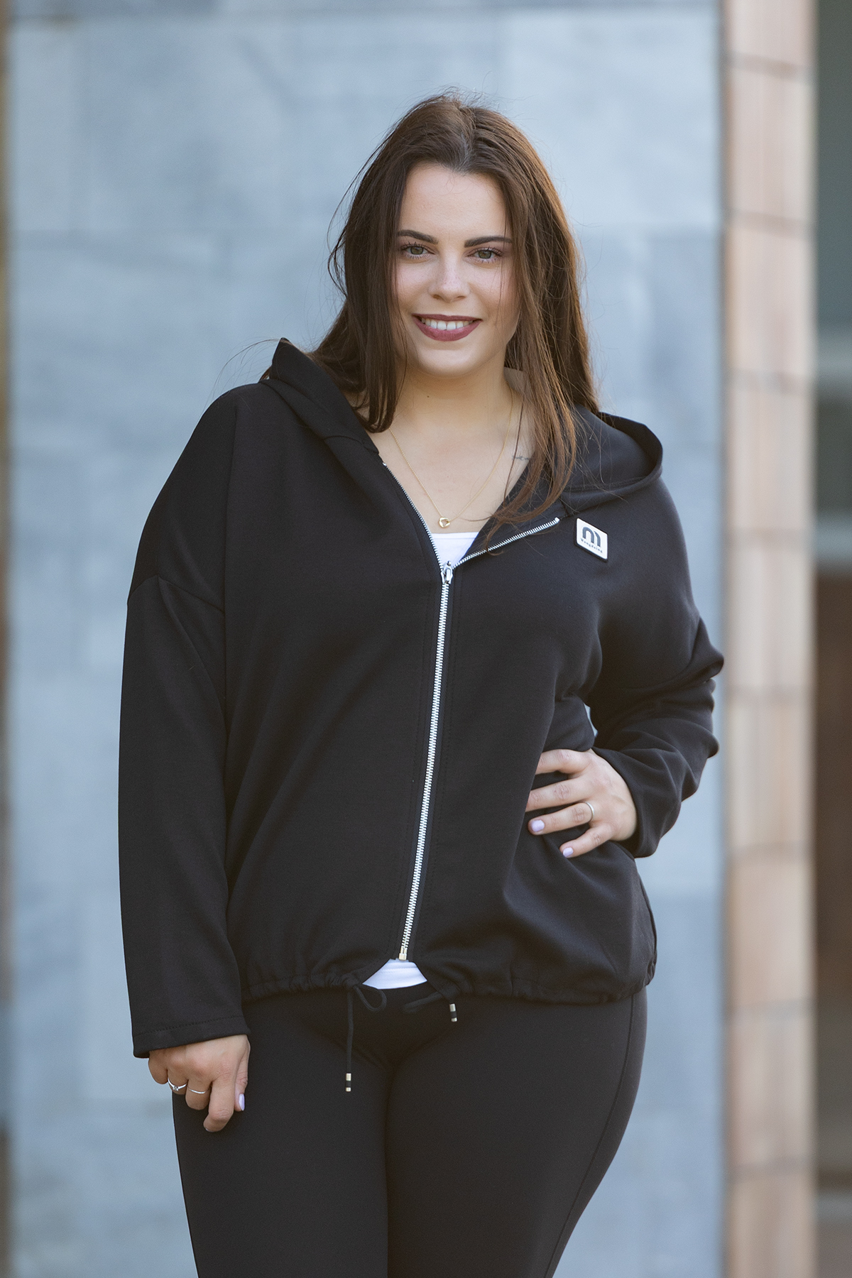 Italy fashion Dámská mikina PRIA Barva: Černá