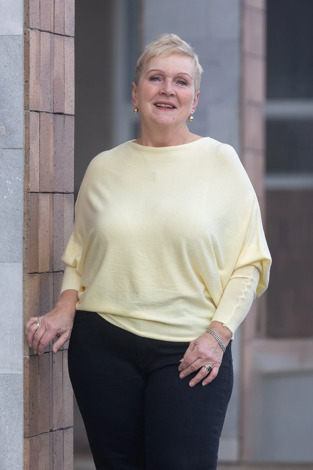 Italy fashion Úpletový svetr IRENE Barva: Světle žlutá