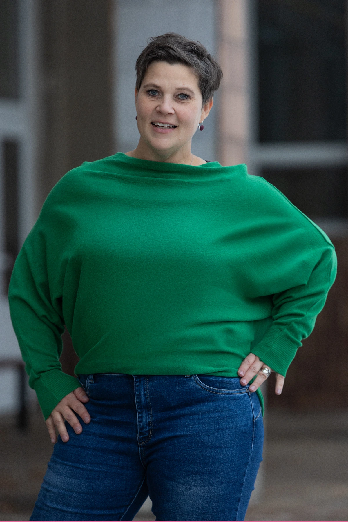 Italy fashion Úpletový svetr IRENE Barva: Zelená