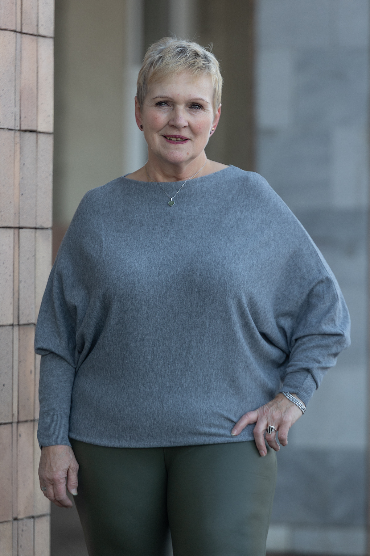 Italy fashion Úpletový svetr IRENE Barva: Šedá