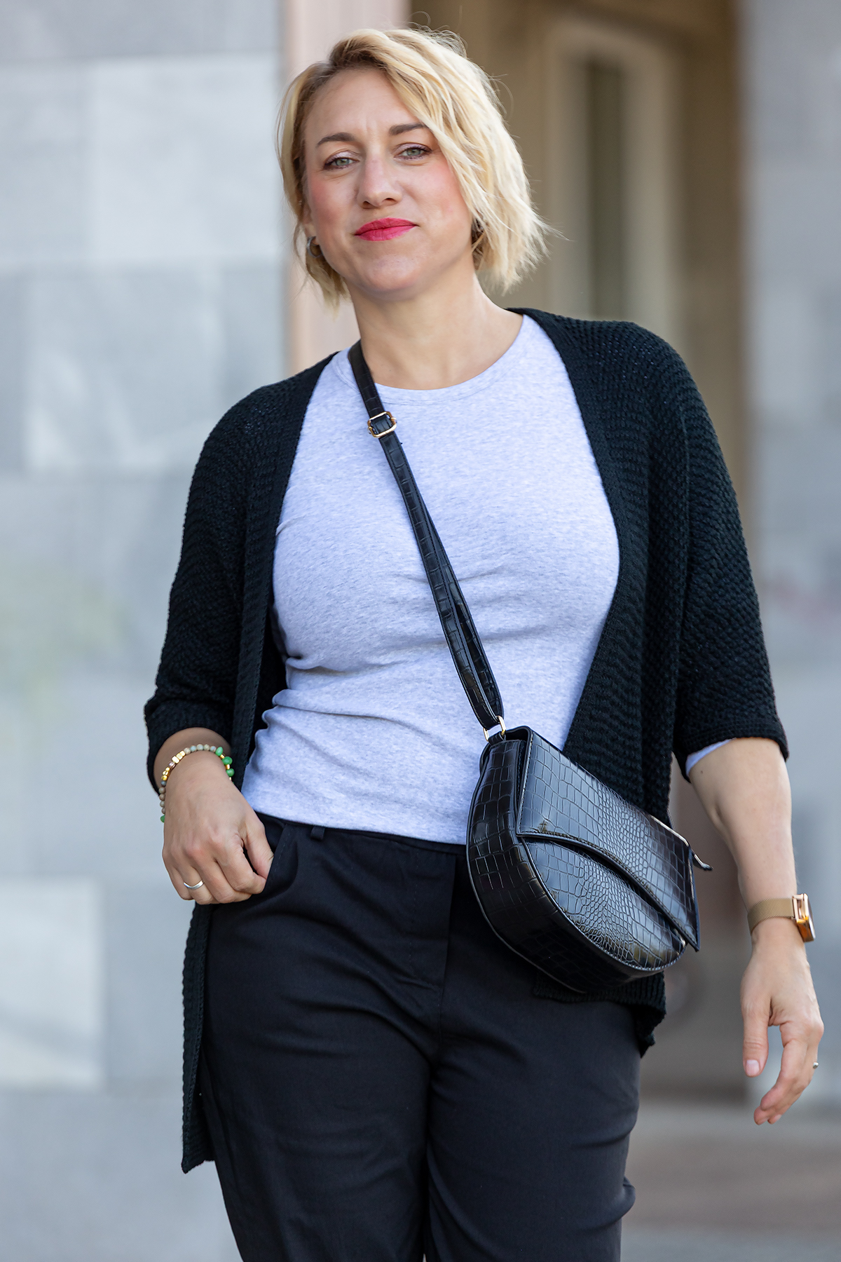 Levně Italy fashion Kardigan PIKE Barva: Černá