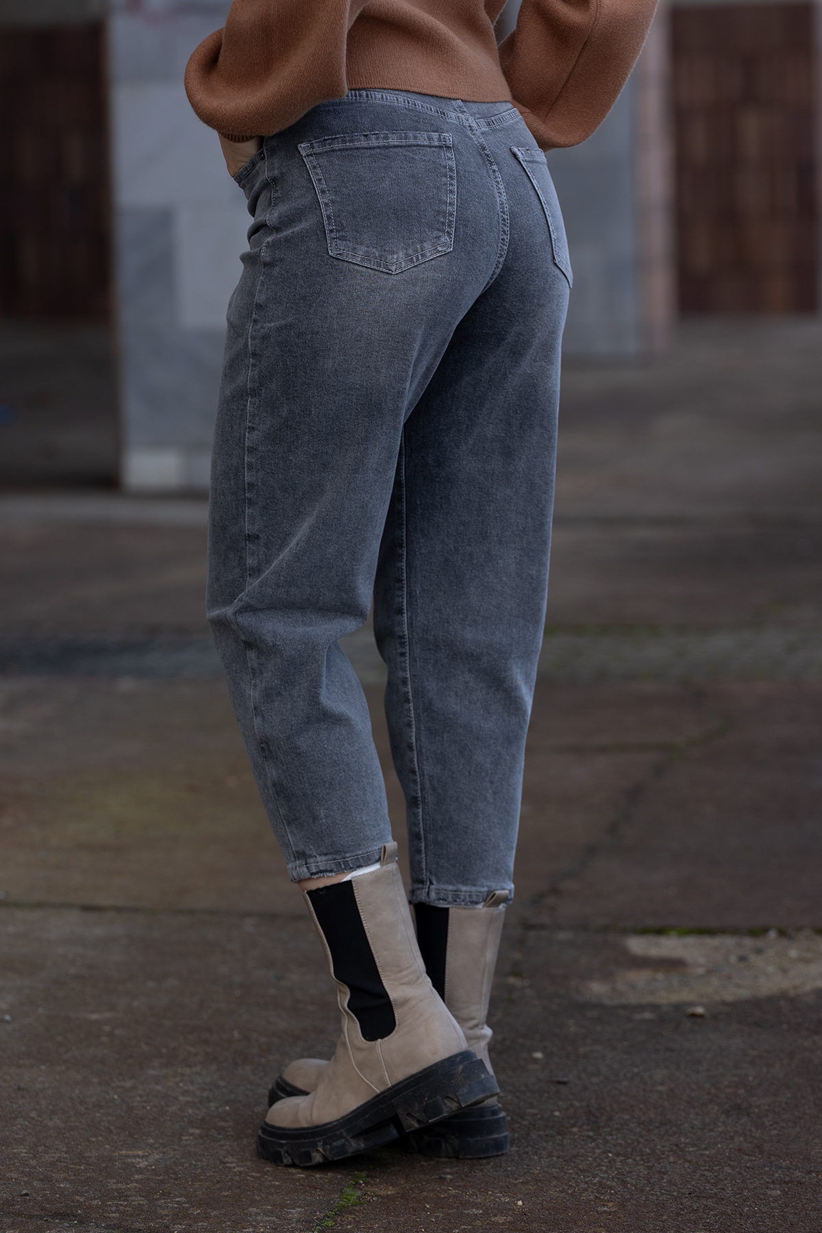 M.SARA Balónové džíny HOLY [SK273-D] Barva: Šedá