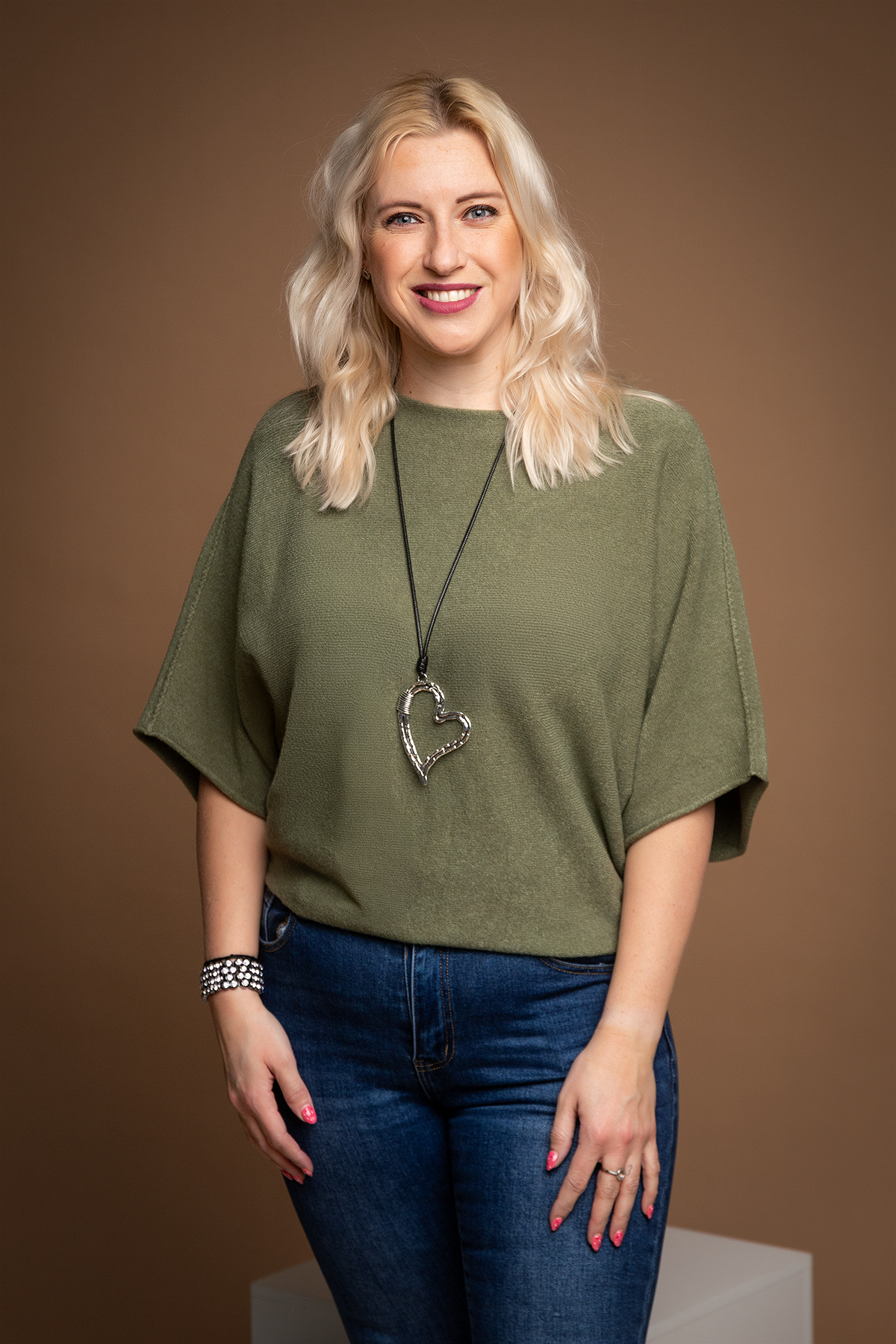 Levně Italy fashion Oversize svetr BRIDGET Barva: Khaki