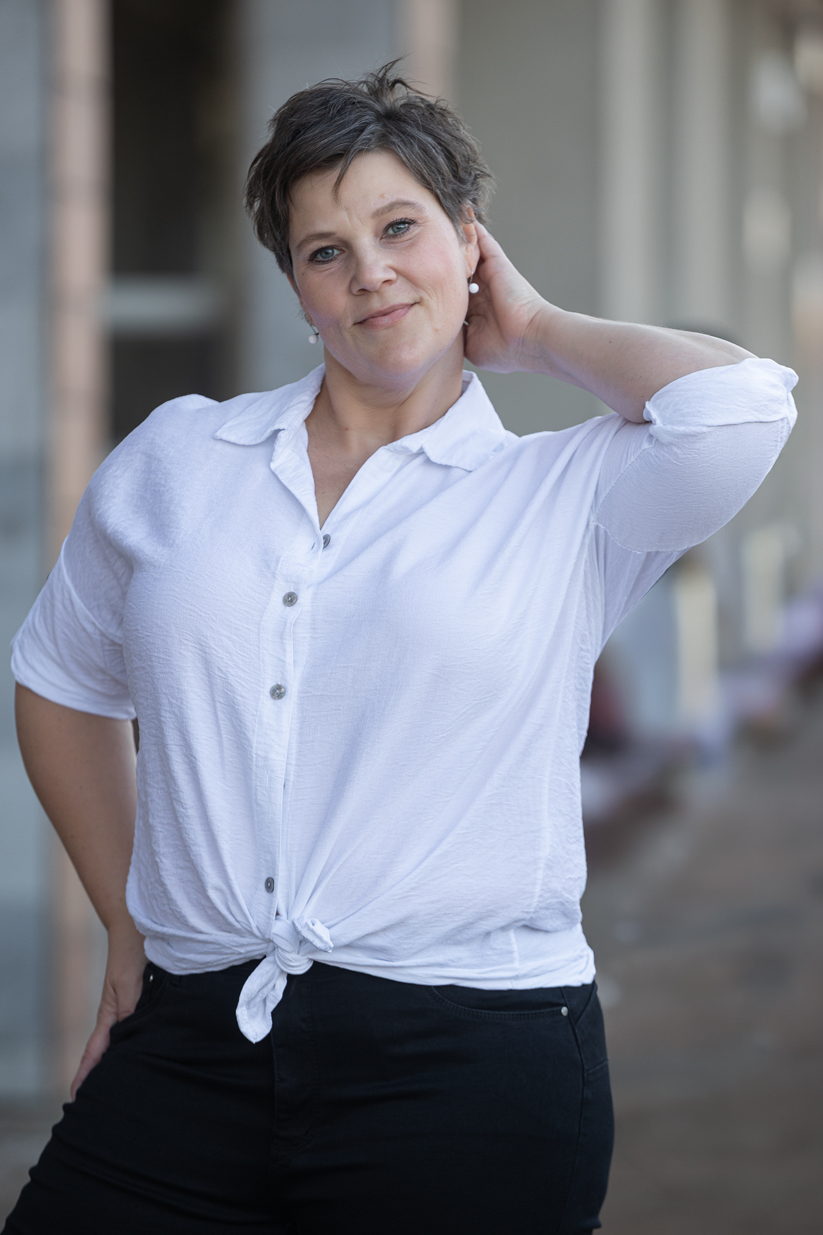 Italy fashion Oversize košile CLEA Barva: Bílá