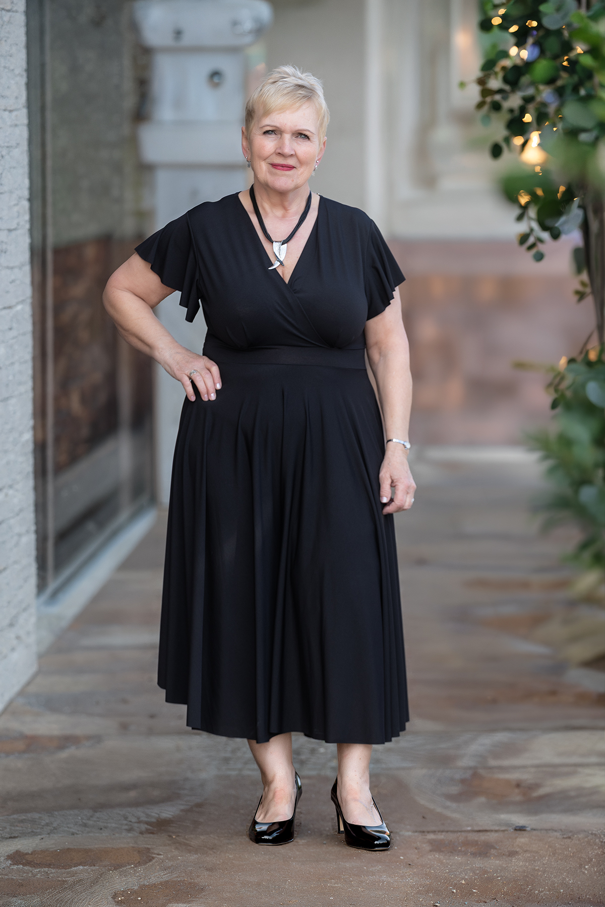 Levně Italy fashion Letní šaty HERMIE Barva: Černá