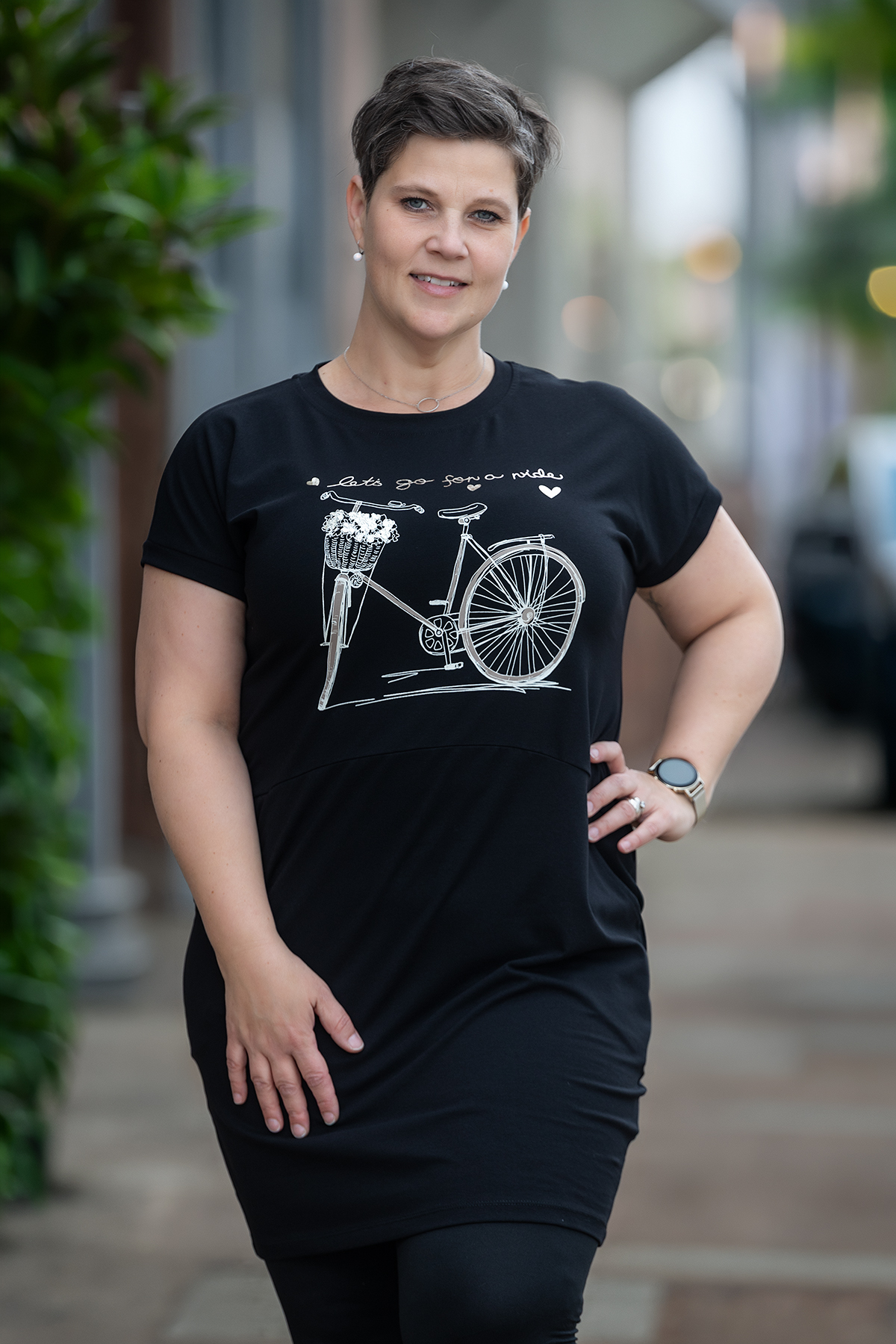Levně Relevance Fashion Letní tunika JISKRA Barva: Černá