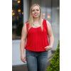 damske tilko do gumy BASIC cervena