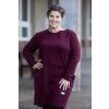 damske saty simply plus bordo
