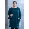 damske saty simply plus tmave zelena