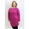 damske saty simply plus ruzova