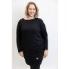 damske saty simply plus tmave modra