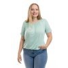 damske tricko do gumy basic short mintova