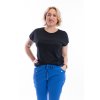 Damske tricko do gumy cerna