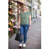 damske tricko do gumy dory khaki