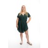 Damske letni saty BERRY tmave zelena