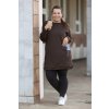 damska tunika LIBRE cokoladova