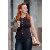 elegantni damska vesta CAROLINE cokoladova