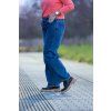 damske balonove dziny FLY barrel modra