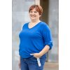 damske tricko s dlouhym rukavem do gumy ROXY kralovsky modra