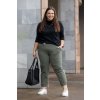 damske platene kalhoty TRESOR MAXI khaki