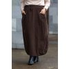 damska dlouha mansestrova sukne BETKA cokoladova