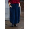 damska dlouha mansestrova sukne BETKA tmave modra