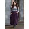 damska dlouha mansestrova sukne BETKA tmave fialova