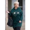 damske mikinove saty BARNY lahvove zelena