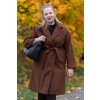 damsky elegantni kabat sigma cokoladova