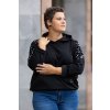 damska elegantni trpytiva mikina teresa cerna