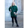 damske fleecove saty TEA tmave zelena