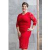 spolecenske saty alive cervena